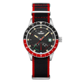 Fano Retrograde Black / Nylon Strap | Black Dial