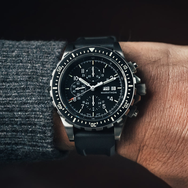 46mm Jumbo Diver/Pilot's Automatic Chronograph (CSAR) MARATHON