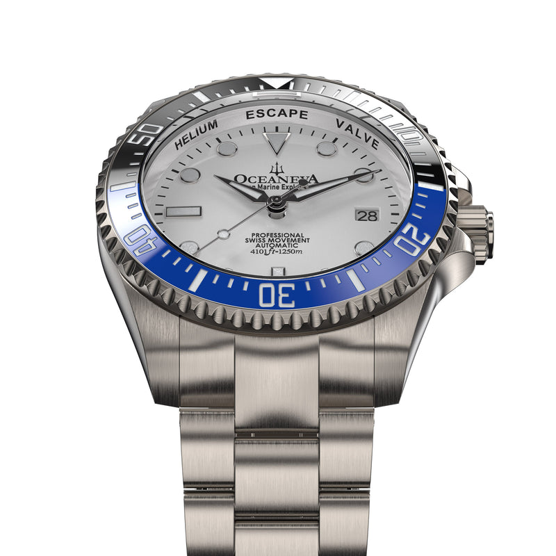 TITANIUM Swiss Automatic SW200 Deep Marine Explorer II