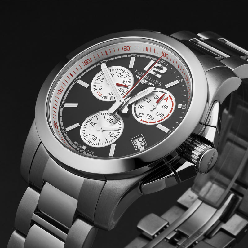 Conquest L37014566 / Black | Black Dial