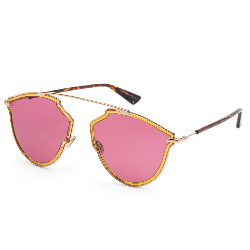 So Real Rise Gold Frame, Pink Lens |  Dial