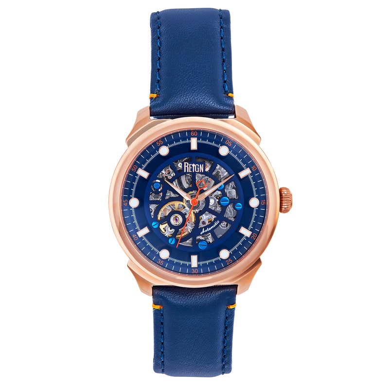 Weston Automatic Rose Gold/Blue | Blue Dial