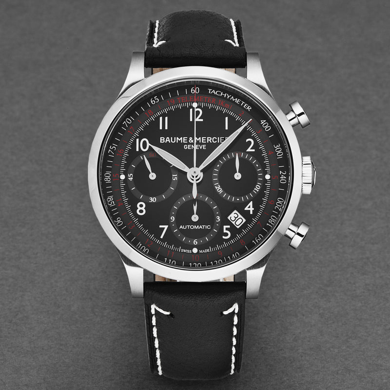 Capeland Black / Leather | Black Dial