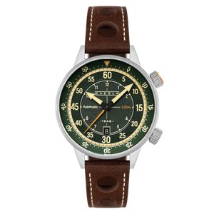 Rally Timer Automatic Green / Leather | Green Dial