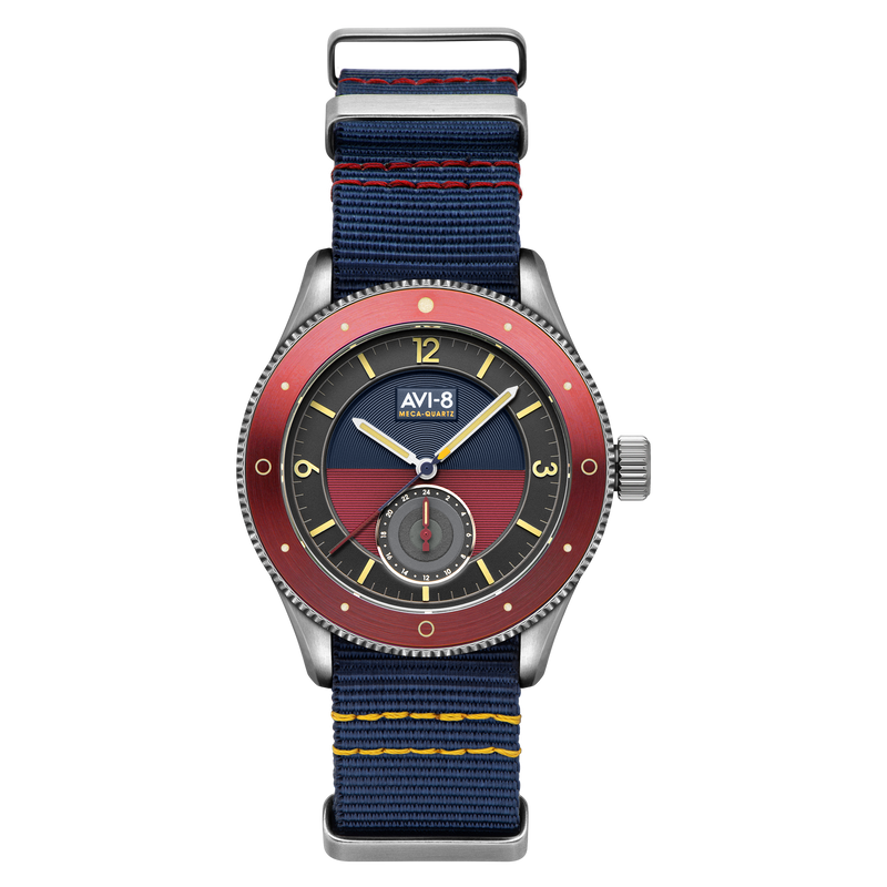 Airmaster Sector Meca-Quartz Blue /Red / Nylon | Blue Dial