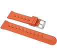 2 Pack - Vintage Rubber Diver Waffle Watch Bands Red and Orange, 20mm |  Dial