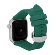 Silicone Adjustable Deployment Band  for Apple Watch Series 8/7/6/5/4/3/2/1/SE Green (38mm | 40mm | 41mm) |  Dial