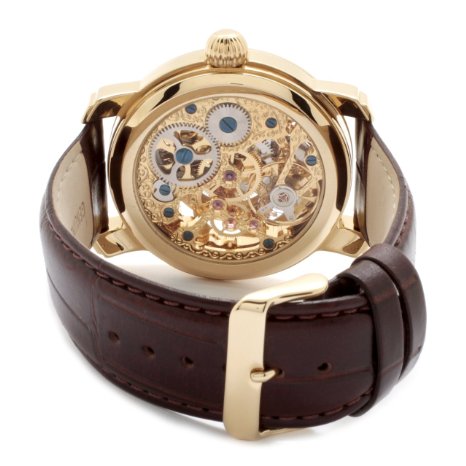 Traveller Series brown leather /gold | White Dial