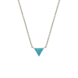 Lupine Pendant Necklace 18k White Gold