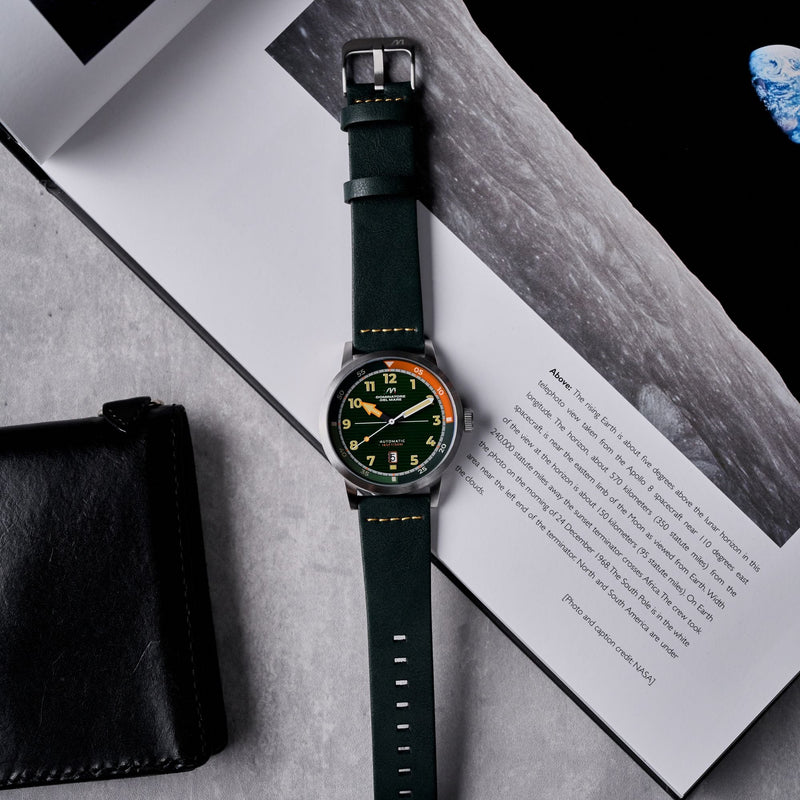 Camogli Automatic Green / Green Leather | Green Dial