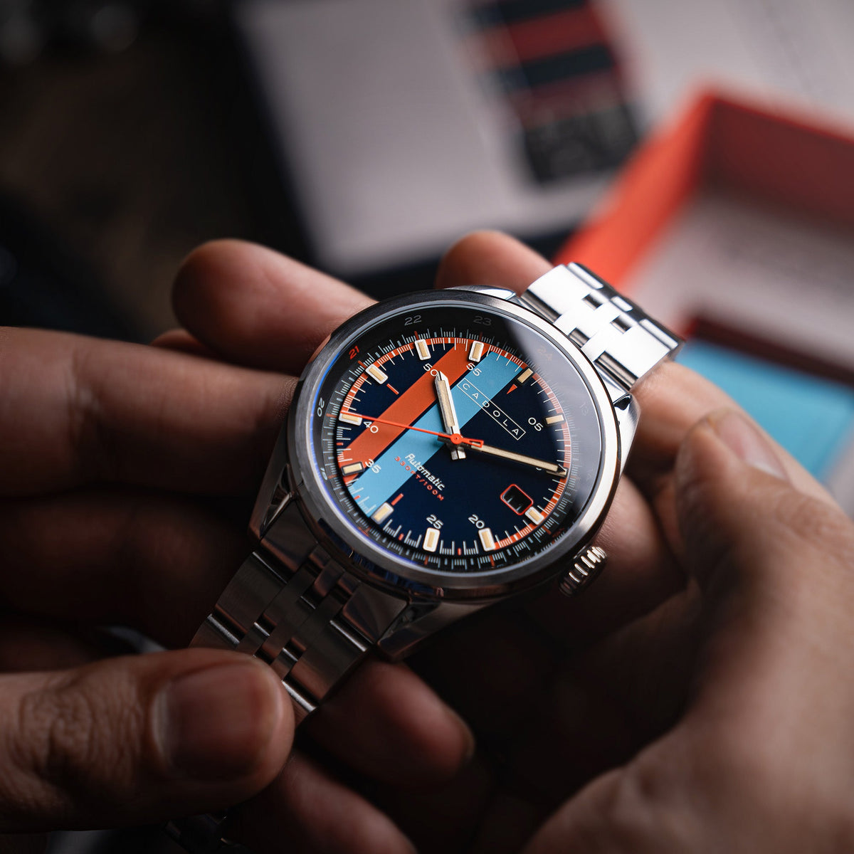 Pista Automatic Blue / Stainless Steel Blue Dial