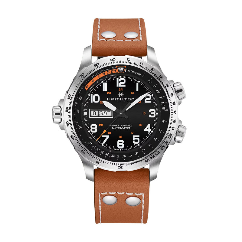 Khaki Aviation Black / Leather | Black Dial