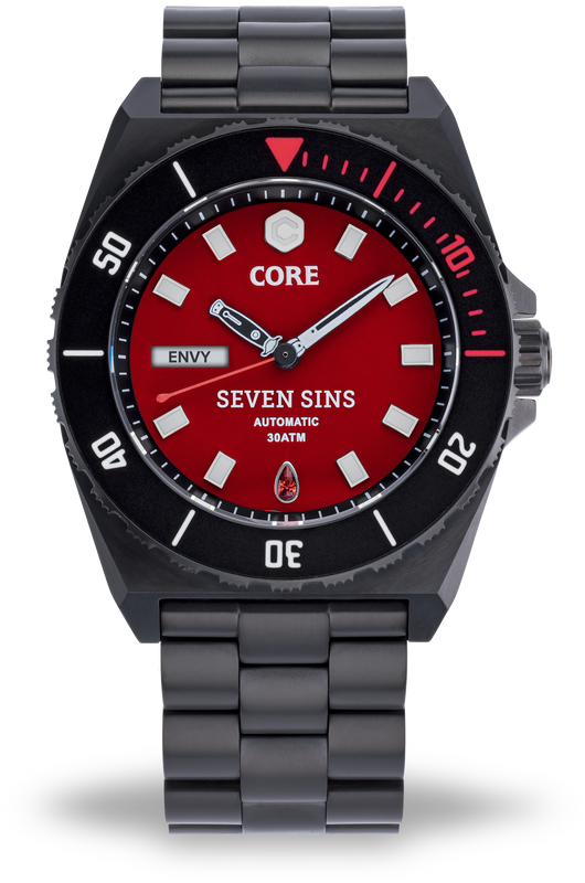 SEVEN SINS SEVEN SINS TITANIUM RED | Red Dial