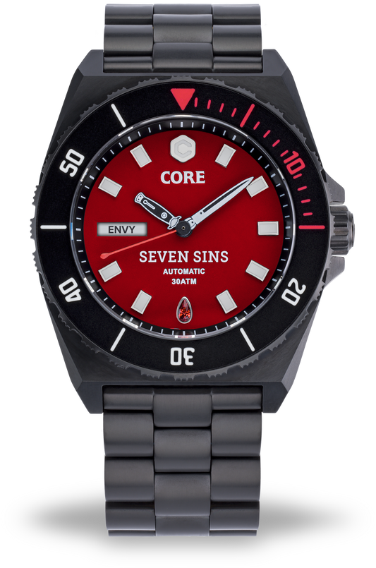 SEVEN SINS SEVEN SINS TITANIUM RED | Red Dial