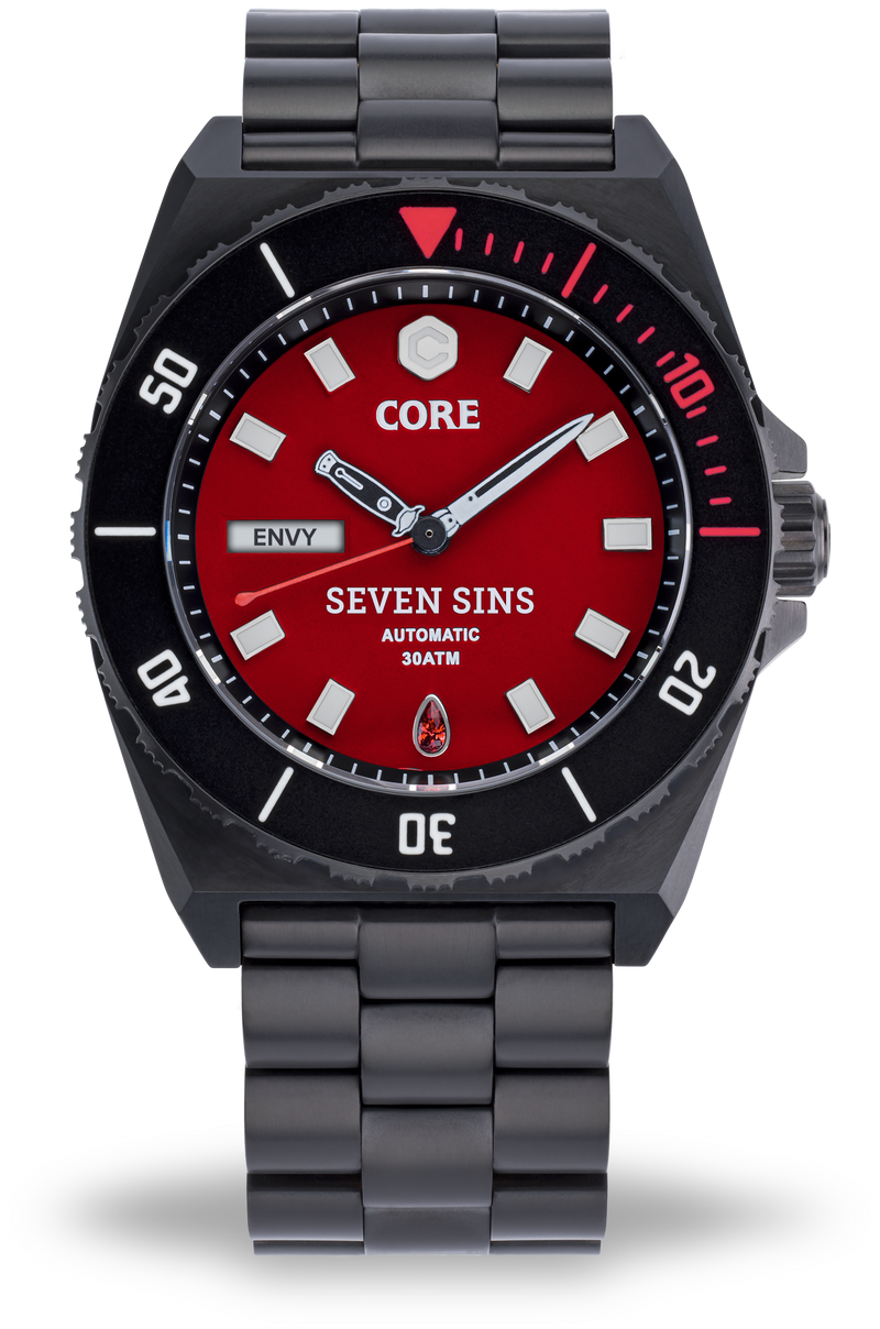 SEVEN SINS SEVEN SINS TITANIUM RED | Red Dial