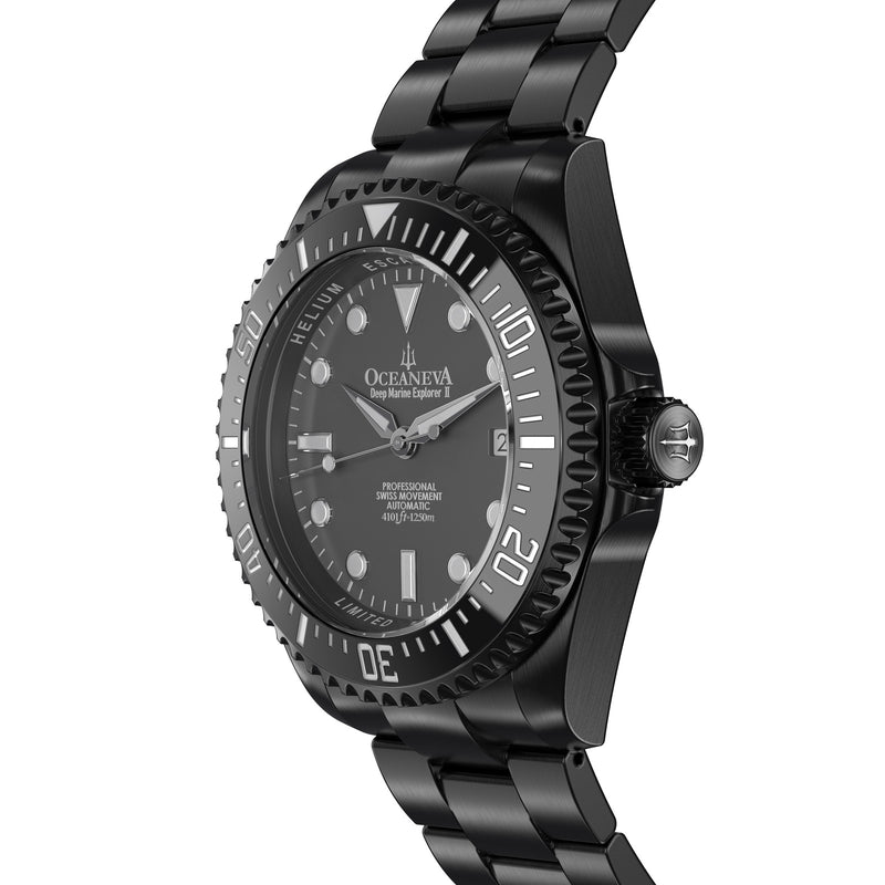 Deep Marine Explorer II Swiss Automatic  Black Bezel – Gunmetal Dial