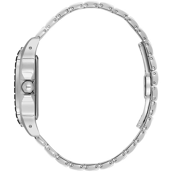 Square SDC - Stainless Strap - DK13647 Silver / Black Bezel | Silver Dial