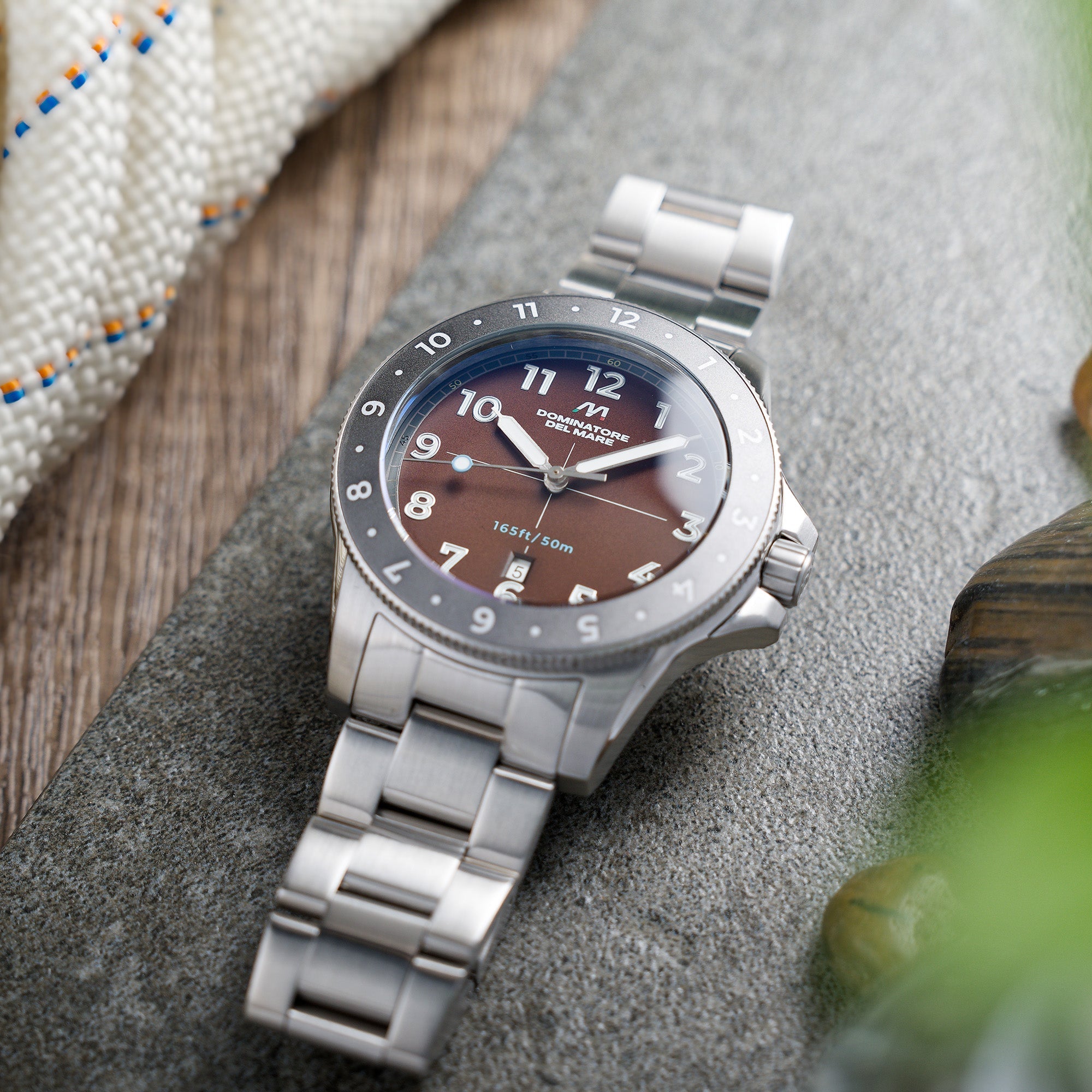 Bandiera Japan Quartz Brown / Stainless Steel | Brown Dial – Watch
