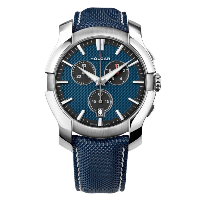 Blue & Black Chronograph 44mm | Blue Dial