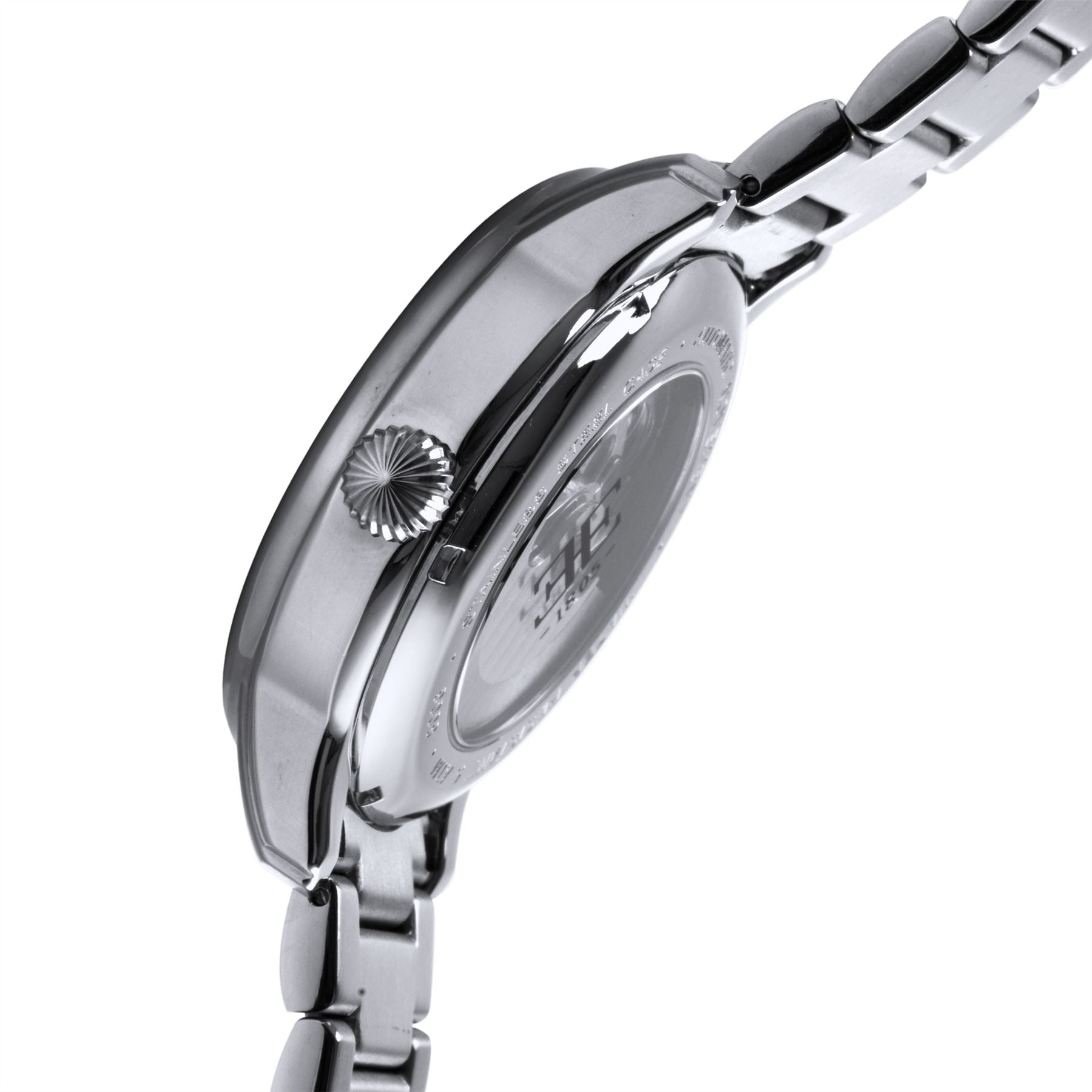 Longitude Automatic Skeleton Watch Grey & Stainless Steel / Solid bracelet Gray Dial