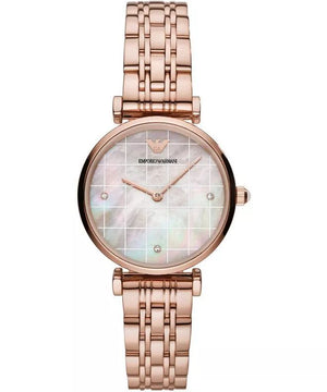 Classic Gray Mother-Of-Pearl Dial / Rose Gold-Tone Stainless Steel Bracelet Mother-of-Pearl Dial