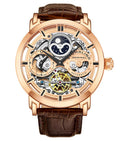 Legacy Rose Gold Dial/ Brown Leather Black