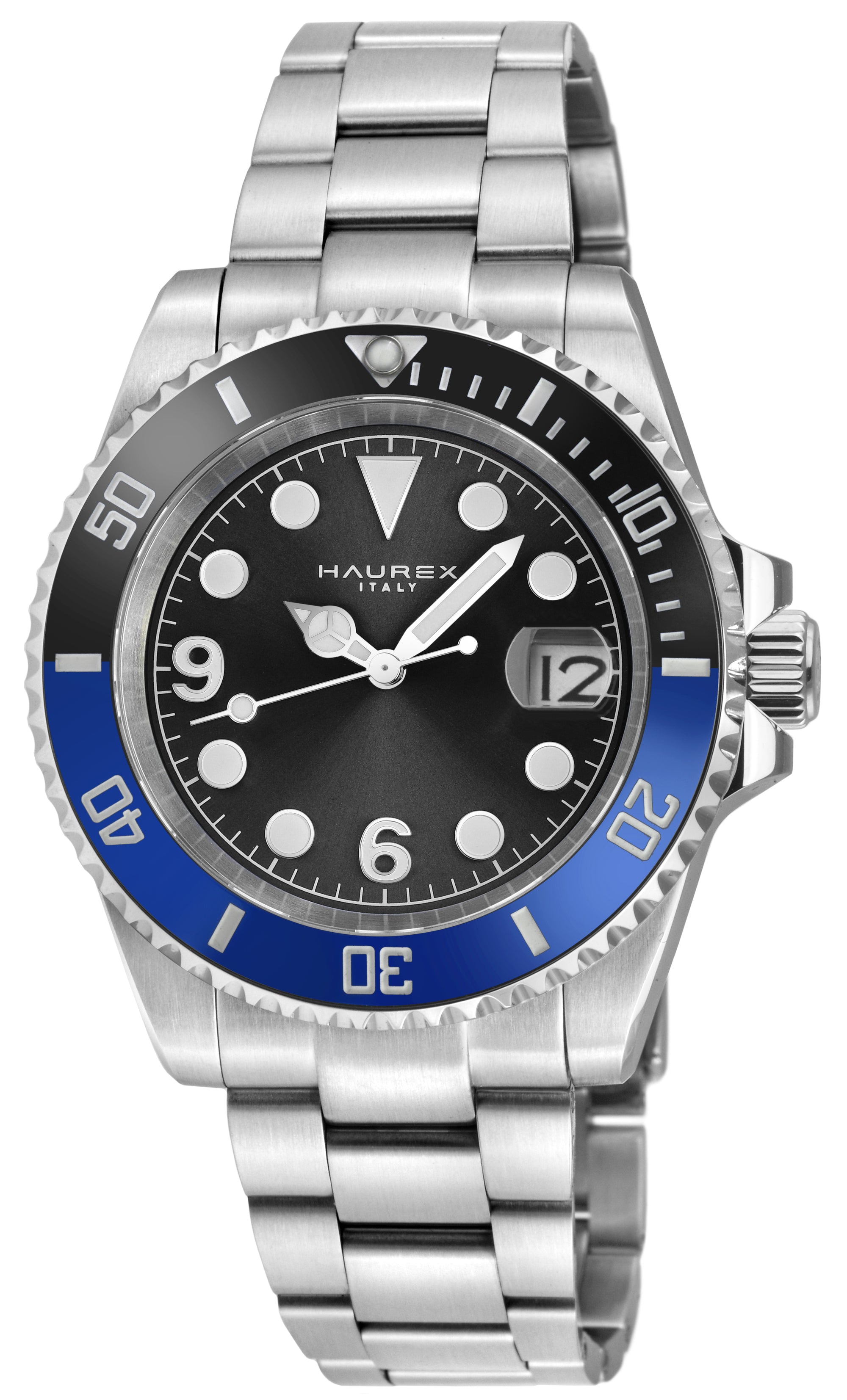 Barracuda 316L Case, Black Sunray Dial, Ceramic Bezel, 316L Stainless Steel Bracelet Black Dial