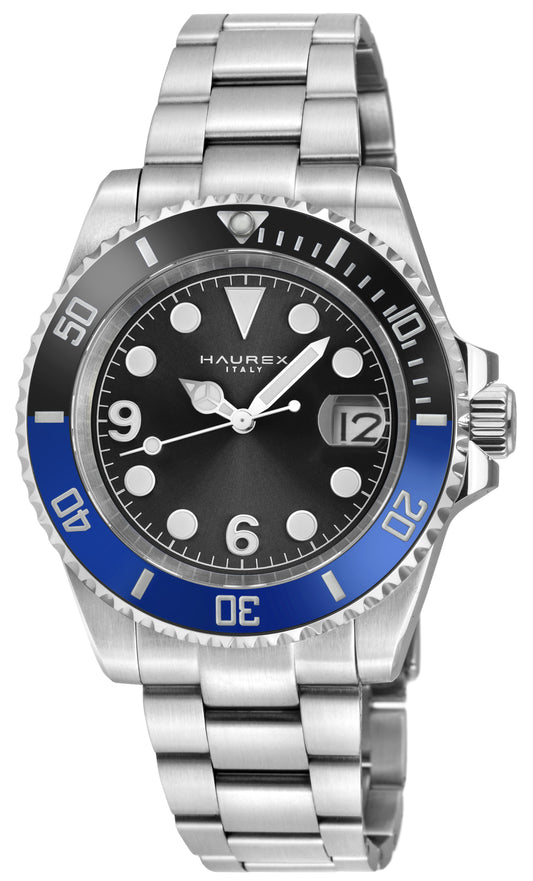 Barracuda 316L Case, Black Sunray Dial, Ceramic Bezel, 316L Stainless Steel Bracelet Black Dial