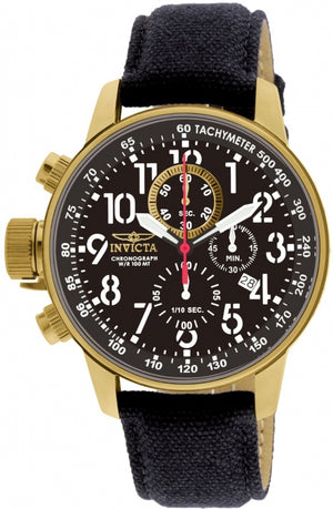 I-Force Chronograph Black Dial / Black Canvas Strap Black Dial