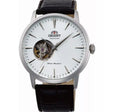 Contemporary Automatic Leather Strap Watch | White Dial