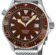 Hudson Yards Swiss Automatic SW200 - Date display Diver watch, Brown Ceramic bezel, Brown enamel dial with Old Radium Luminous | Brown Dial