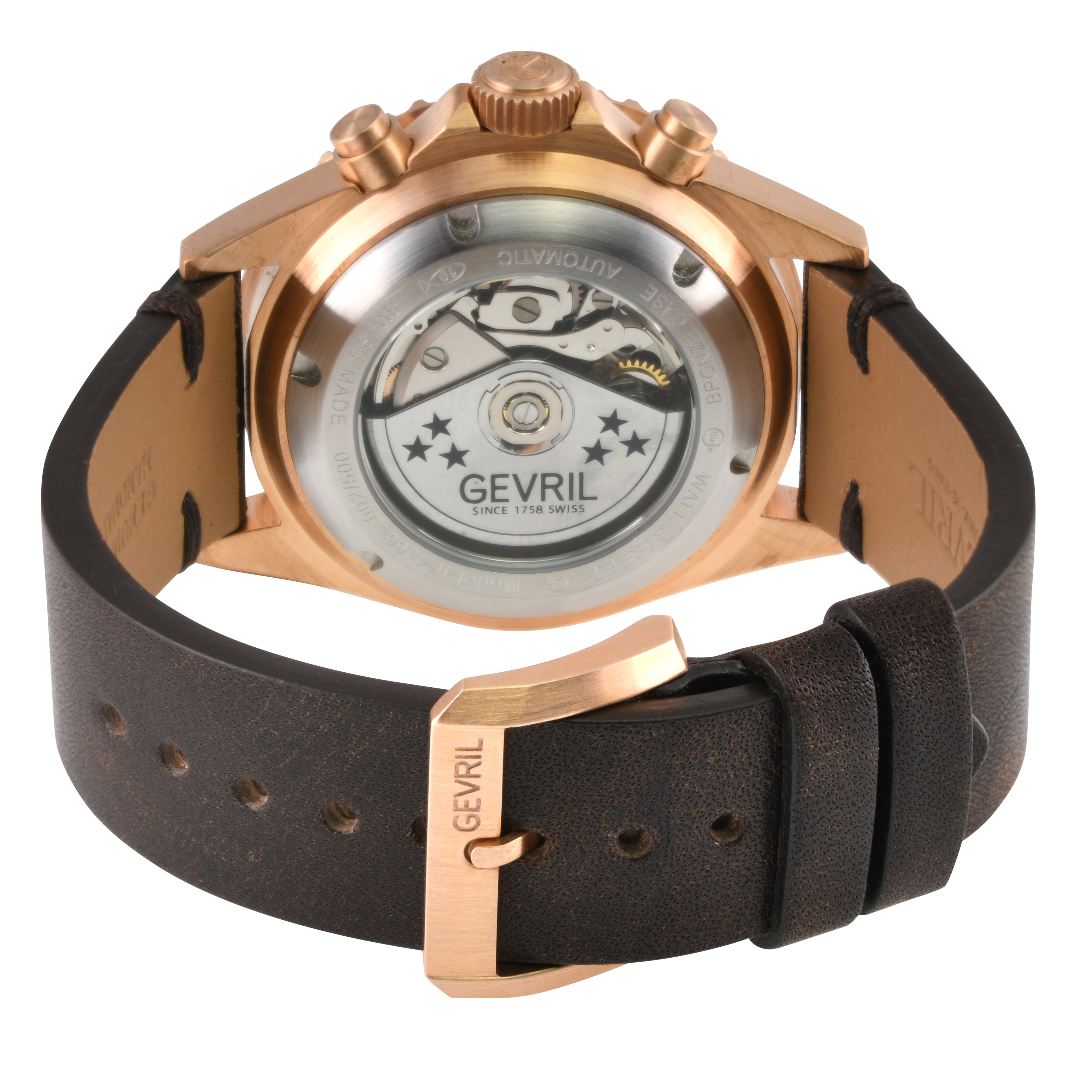Wall Street - Bronze Gevril Swiss Automatic, Bronze case