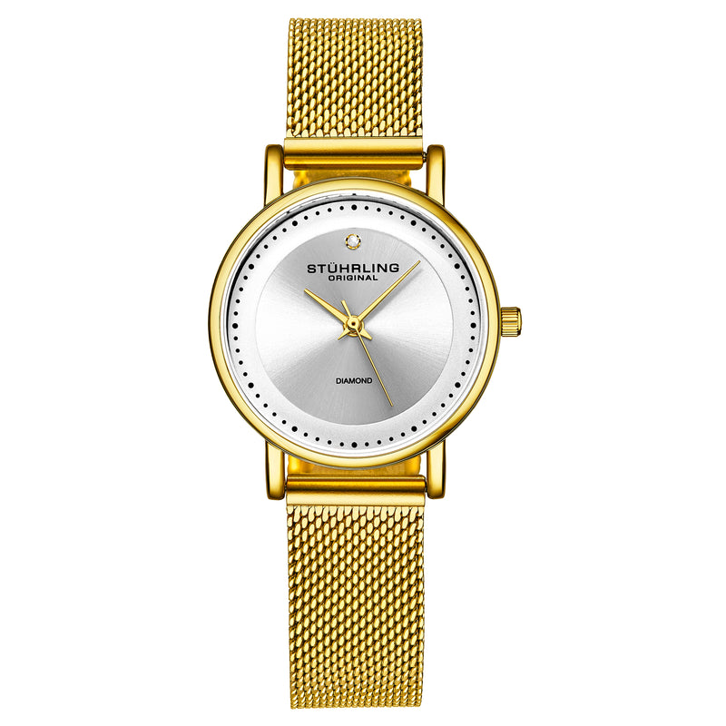 Symphony Gold Stainless Steel | Silver Dial