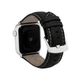 Classic Leather Band with Stitch for Apple Watch Series 8/7/6/5/4/3/2/1/SE Black (38mm | 40mm | 41mm) |  Dial