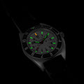 NAV, DATE,QUARTZ, SAPH, ARCTIC NGM, COL: SS/BKPS 3PC RUBBER Arctic SSNAV-D on Rubber | Arctic Dial