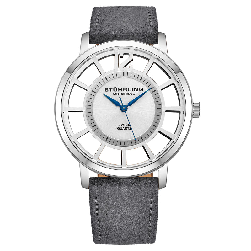 Symphony Grey/Leather/Silver Dial/Silver Case | Silver Dial
