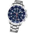 Concorso Quartz 40mm Chronograph Blue Silver/Stainless Steel | Blue Dial