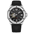 Edwardian Automatic 44mm Skeleton Black/Silver | Silver Dial