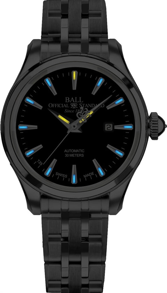 Trainmaster Eternity Ladies Black / Steel Black Dial