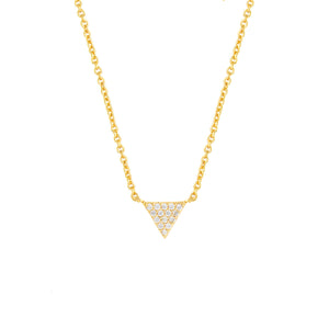 Lupine Pendant Necklace 18k Yellow Gold