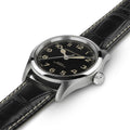 Khaki Field Black / Leather Black Dial