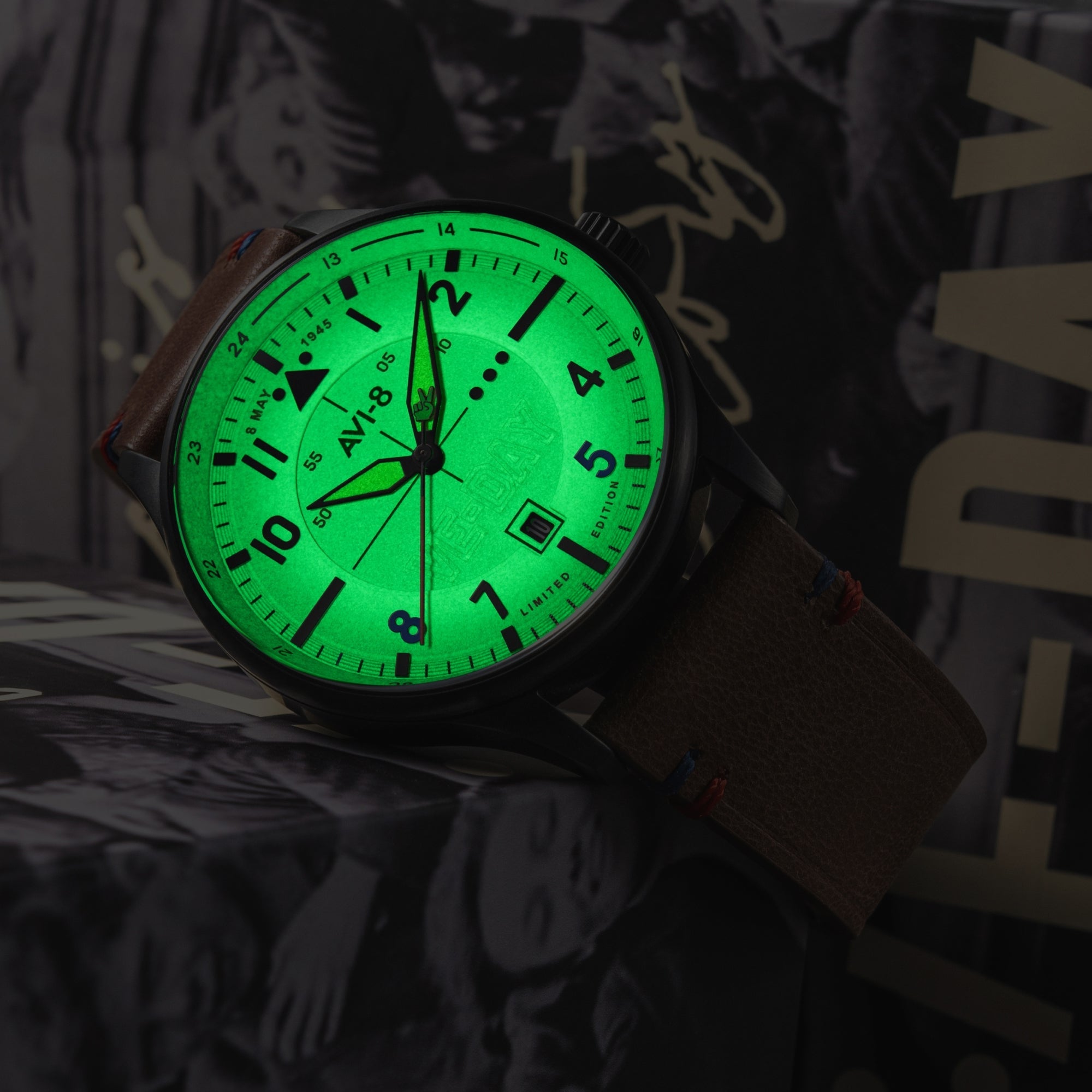 Hawker Hurricane Kent Automatic VE-Day 80th Limited Edition Cream