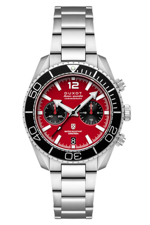 Tiburon Chronograph Red / Stainless Steel | Red Dial