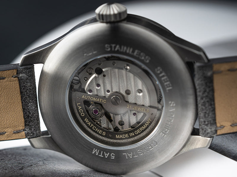 Augsburg Grau 42 Automatic / Leather Strap | Gray Dial