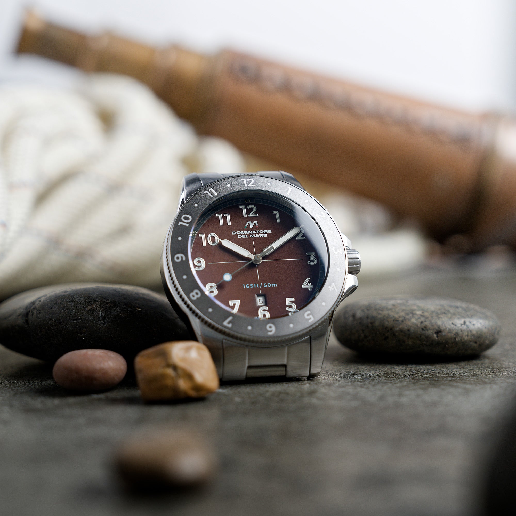 Bandiera Japan Quartz Brown / Stainless Steel | Brown Dial – Watch