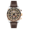 ATLAS DUAL TIME CHRONOGRAPH GREY / LEATHER | Grey Dial