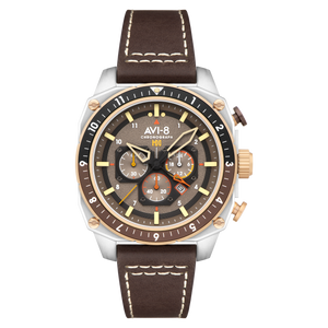 ATLAS DUAL TIME CHRONOGRAPH GREY / LEATHER | Grey Dial