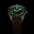 Croft Midsize Black / Leather | Black Dial