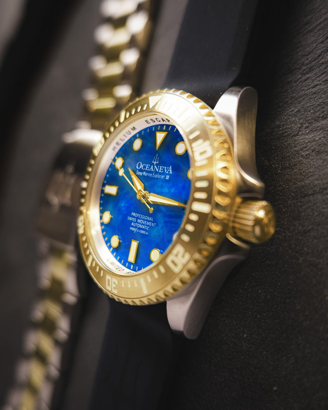 Two-Tone Deep Marine Explorer III – Blue Dial