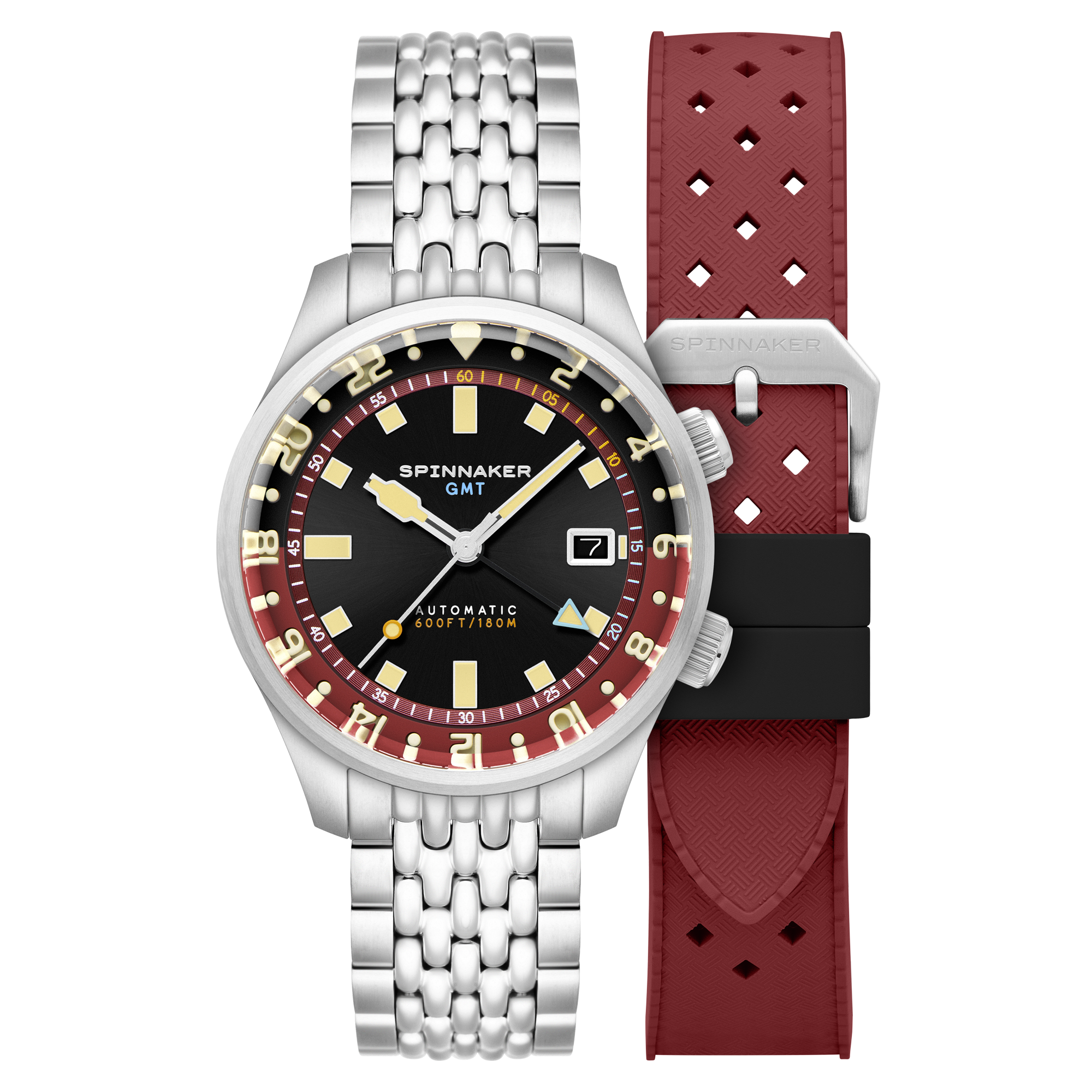 Bradner GMT Automatic Black / Stainless Steel Black Dial